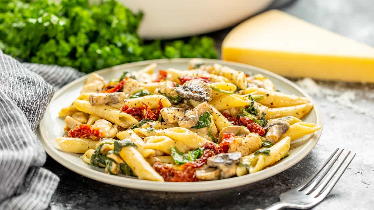 Home one pot italian chicken pasta 9